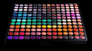 Chromatic Spectrum A Kaleidoscope of Colors in an Eye Shadow Palette for Beauty and Artistry photo
