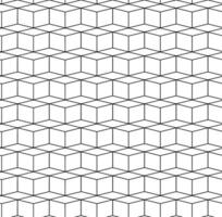 Rhythmic monochrome textured endless pattern with cubes, continuous black and white geometric background. Geometry seamless pattern. graphic line illustration. abstract vector