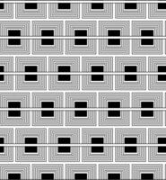 Square Geometry seamless pattern. graphic line illustration. Black and white Banner, poster, wrapping paper, sticker, print, modern textile design. vector