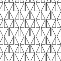 Triangle Geometry seamless pattern. graphic line illustration. Black and white abstract Sample poster, party invitation, holiday banner, postcard. vector