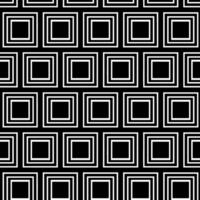 square Geometry seamless pattern. graphic line illustration. Black and white abstract geometric background, subtle pillow print, monochrome retro texture, hipster fashion design vector
