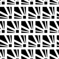 triangle square Geometry seamless pattern. graphic line illustration. Black and white abstract vintage 1920. Banner, poster, wrapping paper, sticker, print, modern textile design. vector