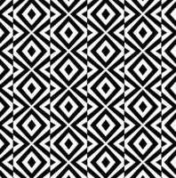 Rhombus line Seamless pattern with black white striped lines. Optical illusion effect. Geometric tile in op art style. illusive background, texture. Futuristic element, technologic design. vector