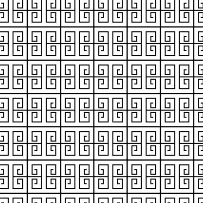 Seamless pattern with black white striped lines. Optical illusion effect. Geometric tile in op art style. illusive background, texture. Futuristic element, technologic design.