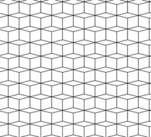 geometric cubes pattern, seamless background Geometry seamless pattern. graphic line illustration. Black and white abstract For logo, web, package, sticker. vector