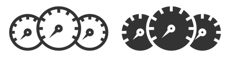 Two clocks with different faces on a white background vector