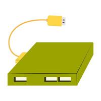 Modern Digital Device Smart Tech Gadgets in Flat Design. vector