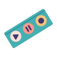 Podcast Creation and Listening Tool, Recording, Speech Bubbles, and Audio Controls vector