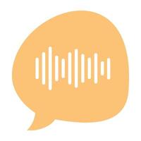 Podcast Creation and Listening Tool, Like Recording, Speech Bubbles, and Audio Control vector