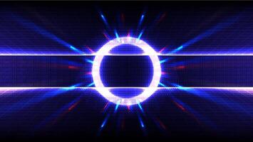 Abstract Digital technology binary code Big data Random blue digits wall on screen vector