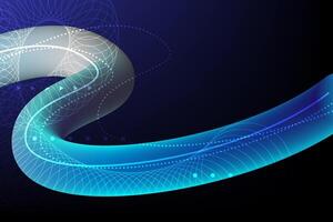 Fiber cable optic technology High speed internet, communication and connecting concept vector
