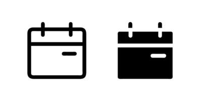 icon set featuring calendars, suitable for scheduling and time designs. vector
