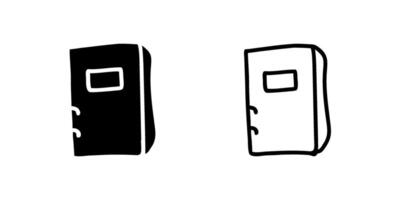 icon set featuring books, perfect for education and reading designs. vector