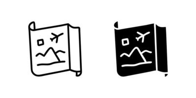 icon set featuring travel itineraries, perfect for travel and planning designs. vector