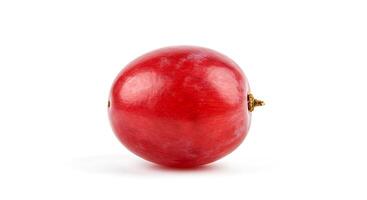 A red apple on a white background photo