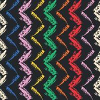 Black tribal abstract pattern with geometrical shapes vector