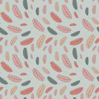 Feathers pattern with feathers vector
