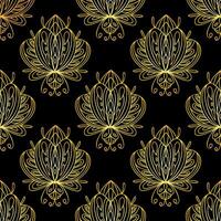 beetles pattern. Bohemian pattern with bugs vector