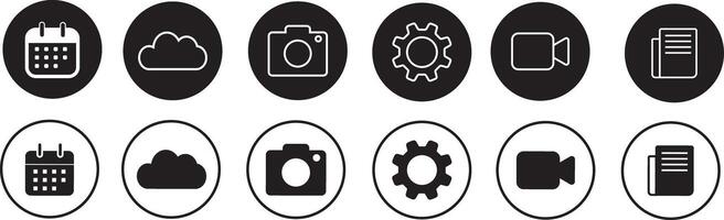 set of website contact stinging camera, address, email, icons, Contact us icon set.sent, network, Website, mail, telephone, simple black style symbol, vector
