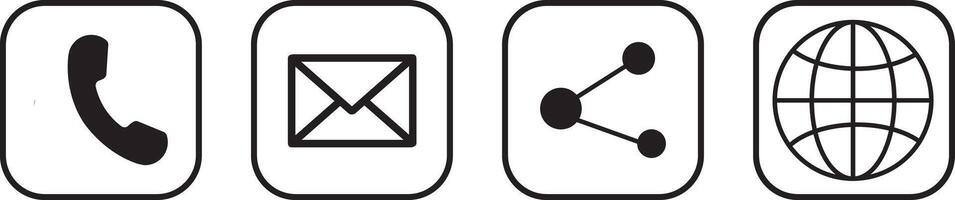 Contact us with an icon set. address, email, icons, Contact us icon set.sent, network, Website, mail, telephone, vactor, vector