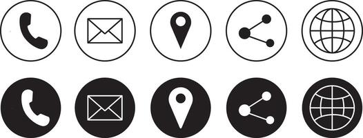 contact us icons vactor. photo, mail, address, fax, camera, cloud, incoming call,user data, appoinment, ,news, route, Website, mail, fax, user simple black style symbol, vector