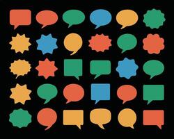 a set of speech bubbles and speech bubbles text box vector