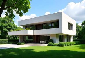 Modern house exterior design photo