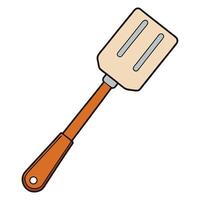 A spatula with a handle on a white background vector