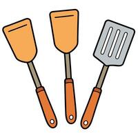 Three spatulas and a spatula with a spatula vector