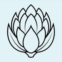 Artichoke Silhouette Art - Perfect for Food, Botanical, and Healthy Lifestyle Designs vector