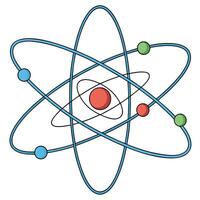 Exploring the Atom A Simplified Illustration of Atomic Structure vector