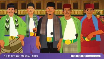 The javanese wajah tajin vector