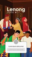 Lenong - malay language app screenshot 2 vector