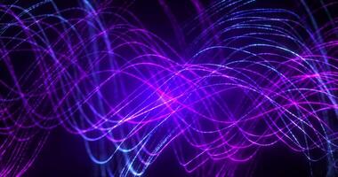 High-tech background with particles, swirling surface of dots with wavy surfaces forming a complex spiral structure. Sci-fi digital space. Abstract background. video