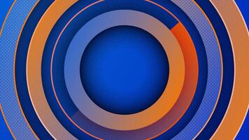 Abstract Blue and Orange Color Background with Dotted Pattern and Orange Lines for Background, Poster vector