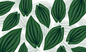 Decorative Seamless Leaf Pattern with Bold Leaf Shapes vector