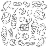 Summer Party Icons vector