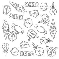 Drawn Birthday Party Icons and Objects Seamless Pattern Illustration vector