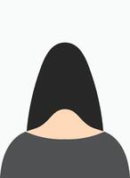Art abstract woman view from back vector