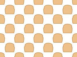 Design template background bread repeat pattern vector