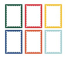 Design template illustration frame stamp unique design vector