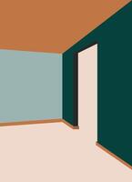Art abstract building aesthetic minimalist unique design vector