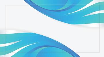 Modern and elegant abstract background with blue wave vector