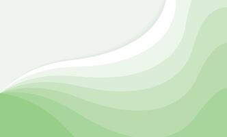 Green gradation abstract wave background vector