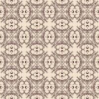 Seamless pattern featuring an elegant floral design with geometric symmetry and subtle color variation vector