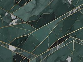Green marble empty on marble background for displaying luxury background products. photo