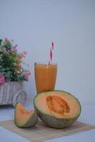 Cantaloupe Fruit and Juice Refreshment photo