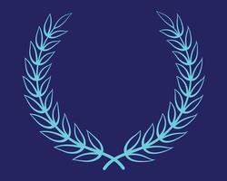 Sky color leaf circle and branch art vector