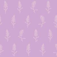 Outline Snapdragon Flower Seamless Pattern Background for Print Fabric Surface Fashion vector