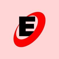 E illustration of a folder icon on red background vector
